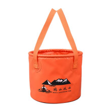 Balde Dobrável com Alça para Camping, Pesca, Caminhadas, Bolsa Dobrável para Recipiente de Água, Portátil Dobrável Vermelho