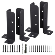 4Pcs Adjustable Deck Post Anchor Base Brackets Fence for Pergola Fence Railing Mailbox Pavilion Garden Tool