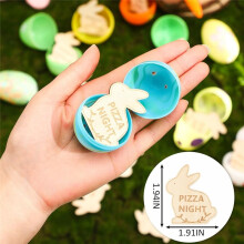 Kids Easter Egg Fillers- Wooden Easter Reward Tokens, Easter Prizes Stuffers Coins, Family Night Tokens, Unique Family,B