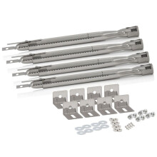 Quemador de Tubo Recto de Acero Inoxidable, Juego de Quemadores Universales de Acero Inoxidable para Barbacoa, Accesorios para Horno