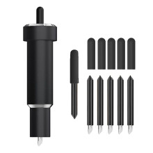 Deep Cut-Mes voor Maker 3/Maker/Explore 3/Air 2/Air/One/Venture, 60Deep Point-Mes en Behuizing, Zwart