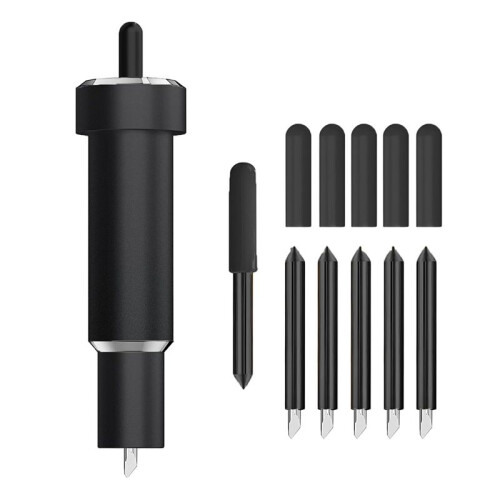 Deep Cut Blade for  Maker 3/Maker/Explore 3/Air 2/Air/One/Venture,60Deep Point Blade and Housing,Black