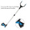 32 Inch Foldable Litter Picker Grabber Reacher Tool with Secure Claw Grip for Elderly Trash 3