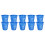 10Pcs Hydroponic Plant Mesh Cups Blue 1