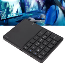 2-in-1 Wireless Numeric Keypad Touchpad 22 Keys BT4.2 Type C Black