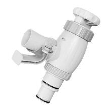 Pool Hose Adapter, Pool Hose Holder and Plunger Valve, Pool Replacement Parts for Above Ground Pools,A