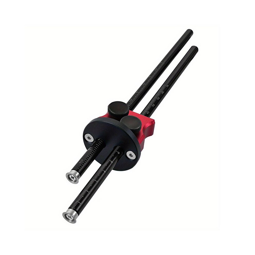 Double Wheel Marking Gauge Parallel Drawing Tool Woodworking Marking Scriber Ruler W/Graduated Inch&Mm Scale 4713000476220