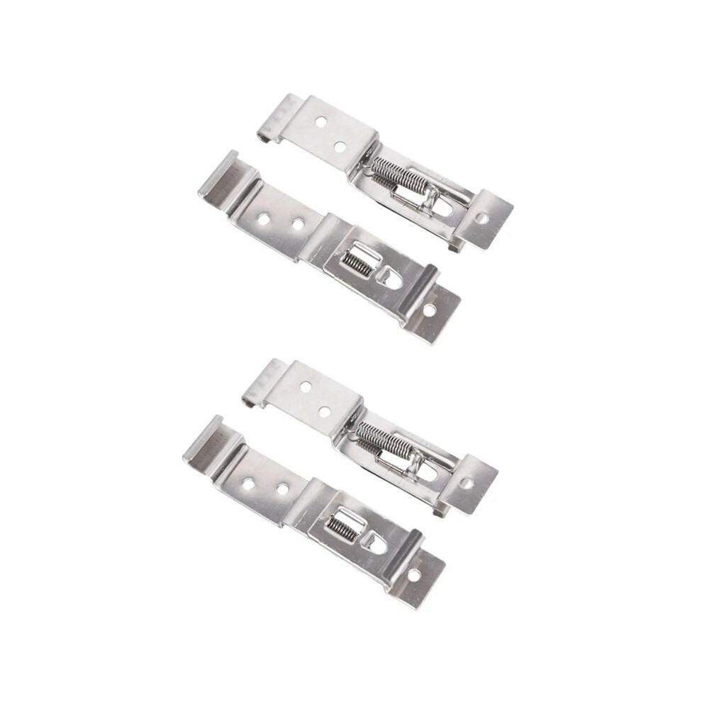 4-Piece Trailer License Plate Holder Clips - Stainless Steel, Spring Loaded, Perfect Trailers And Caravans 4711045269258