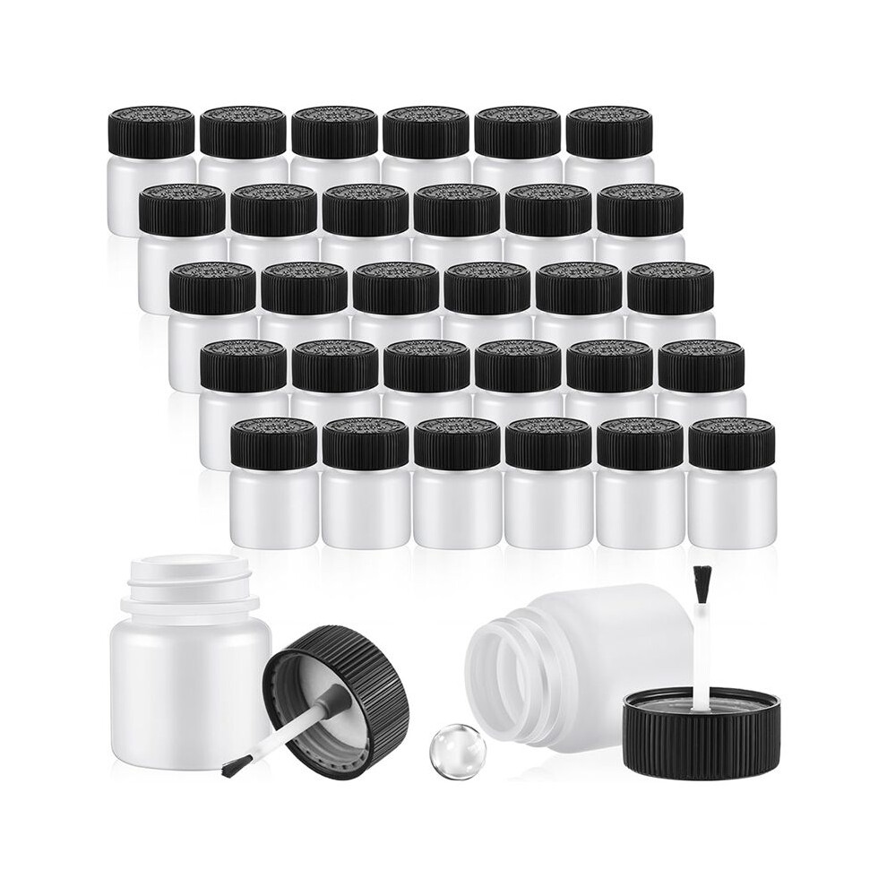 120 Pieces Touch Paint Bottles 30 Ml Empty Touch Paint Container With Brush & Mixing For Chip Repair Car 6032586310703