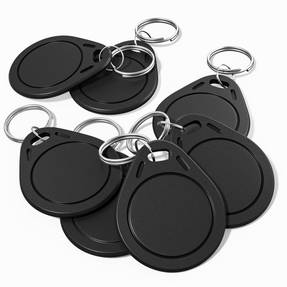 Classic 1K Rfid Key Fob Pack Of 100, 13.56Mhz Iso14443a Black Tags For Access Control 9092120576900