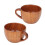 Wood Coffee Mug Tea Cup, Retro Flat Base, Handle, 93g 4