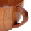 Wood Coffee Mug Tea Cup, Retro Flat Base, Handle, 93g 7