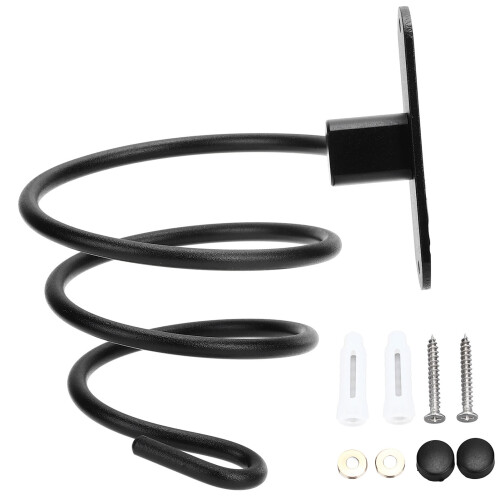 Wall Mounted Aluminum Hair Dryer Holder Rack, Durable, Rustproof 1