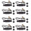 8X Pre-Wired 6-String Single Coil Pickup Harness with Volume & Tone Pots for Electric 1