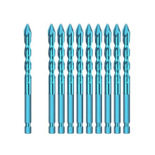 10pcs Tile Bit Spade Drill Bit Set High Hardness Eccentric Drill Cordless Drill Power Tools Accessories 8mm