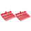 Manure Fork Replacement , Pitchfork , Horse Manure Rake, for Picking  Manure, Stable Waste Removal,Red,2Pcs 1