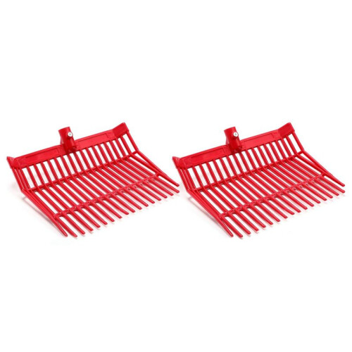 Manure Fork Replacement , Pitchfork , Horse Manure Rake, for Picking  Manure, Stable Waste Removal,Red,2Pcs