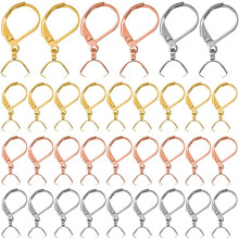 60Pcs Stainless Steel French Earring Hooks Leverback Ear Wires Hypoallergenic Pendant Clasp for DIY Jewelry Making