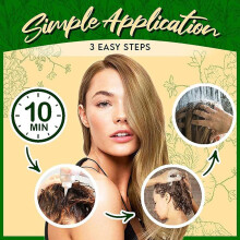 500ml Herbal Hair Coloring Shampoo for Men and Women, Hair Dye & Care