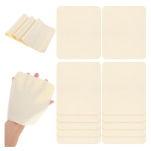 15Pcs Suede Cloth,Artist Suede Leather, Pottery Small Leather Suede Ceramic Supplies,for Pot Rim Smoothing Pottery