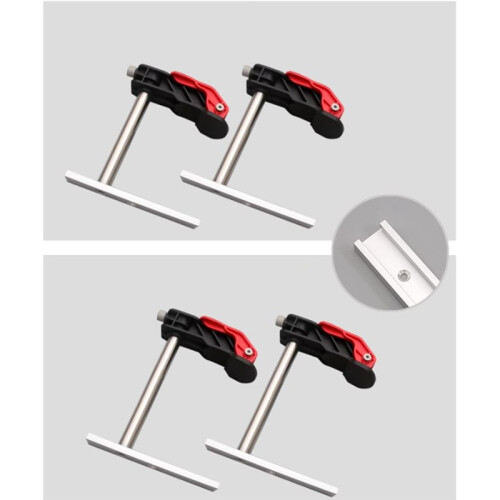 Workbench Dog Holes Quick Acting Hold Down Clamp Adjustable Fast Fixed Clip for Chute Quick Presser 1