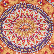 6X Indian Mandala Floor Pillows Coussins Ronds Coussins Bohémiens Cover Cover Case NO. 13