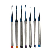 Dental Luxating Elevator Set 7Piece Stainless Steel Extraction Tools with Straight and Curved Tips