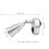 LED RV Reading Light 12V 3W Silver Interior with Switch, Flexible 15cm 6