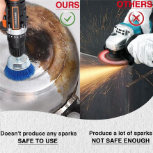 Nylon Filament Brush-Abrasive Filament Nylon Wire Bristle Drill Wheel and Cup Brush Set,for Removal of Rust Corrosion