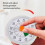 60 Minute Visual Timer for Kids, Visual Countdown Timer for Classroom Office Kitchen Timer with Silent Operation A 4