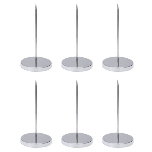 6X Fourchette de Documents en Acier Inoxydable Stand pour Recueillir les Documents