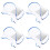 4X Portable Mosquito  Net Foldable - Travel Mosquito Net for Bed Free Installation-Medium Size 1
