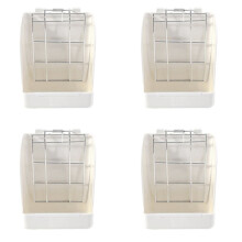 4X Kaninchen Gras Rahmen Heu Zubringer Krippe Zahnstange für Kaninchen Guinea Schweinchen Chinchilla Feste Flip- Halter Gras Korb Kleines Haustier