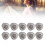10 Pcs Black Soft Silicone Hearing Aids Open Domes, 5mm Eartips 12