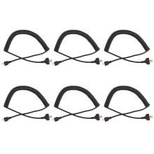 6X 8Pin Replacement Speaker Mic Cable Microphone Cord for  TK-868G TK-768G TK-862G TK-762G TM-271A TM-471A TK-760