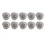 10 Pcs Black Soft Silicone Hearing Aids Open Domes, 5mm Eartips 15