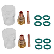 14Pcs/Set #12 Glass Cup Kit Stubby Collets Body Gas Lens Tig Welding Torch For Wp-9/ 20/ 25 Welding Accessories