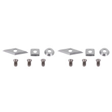 6Pcs Tungsten Carbide Cutters Inserts Set For Wood Lathe Turning Tools,Supplied With Screws