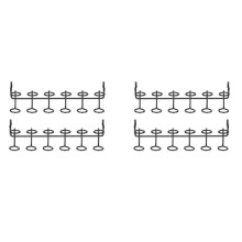 4 Pcs Screwdriver Holder Pegboard Multi-Tool Holder Accessory Pegboard Accessories Multi-Ring Tool Holder for Pegboard