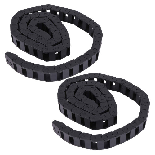 2X 10 x 20mm 1M Open  Both Side Plastic Towline Cable Drag Chain