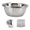 22cm Rustproof Stainless Steel Vegetable Washing Basket, Silver 9