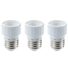 3X E27 Vers GU10 LED Lumiere Adaptateur Douille Culot Adapte Lampe Ampoule CONVERTISSEUR
