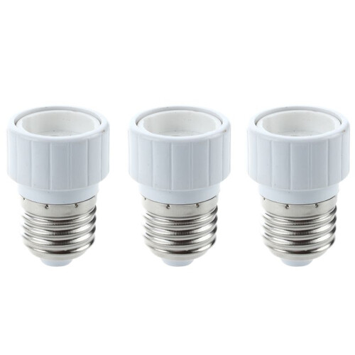 3X Lamp Adapter Lamp Socket for GU10 to E27 Light Bulbs