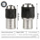 2pcs Tap Socket Set,Extraction Tool with Adjustable ,Suitable for Taps,Reamers,Screw Extractors 6