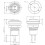 Momentary Push Button  Waterproof Silver Dot 8mm  Round DC36V/2A Self Reset for Power Start Doorbell 6