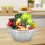24cm Rustproof Stainless Steel Vegetable Washing Basket, Silver, Multifunction 5