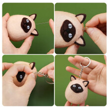 Needle Felting Kit Wool Felting Kit Kit Needle Felting Supplies with Felting Needles,Felting Pad,Instructions Tool