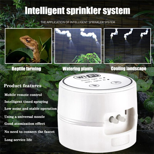 Automatic Mist Rainforest Timing Sprays System Kit WiFi APP Control Intelligent Reptile Timing Sprays System Irrigation