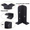 4Pcs Adjustable Deck Post Anchor Base Brackets Fence for Pergola Fence Railing Mailbox Pavilion Garden Tool 4