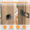 Keyless Cabinet Combination ,Cabinet Password Locks for Cabinet,Mailbox,Office File Cabinet Lock 90Angle Black 5